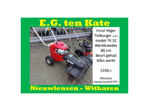 Tielburger TK 32 veger benzine NR 87